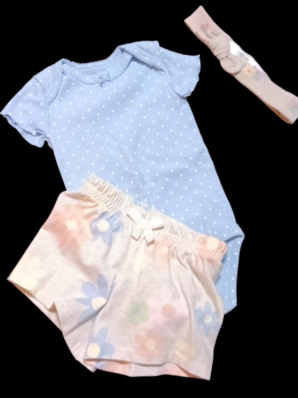 Carters Infant Girls Sleeper & Onesie Set 1124